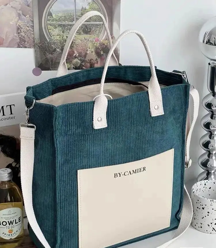structured tote bag