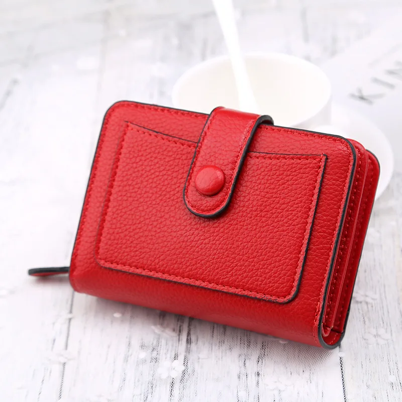 red leather wallet