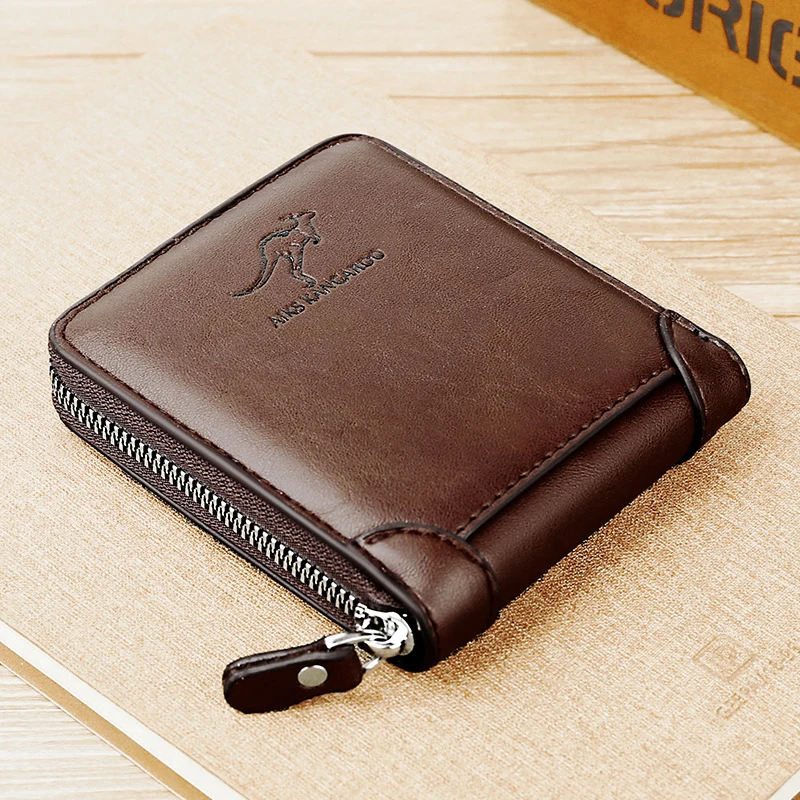 mens zipper wallet