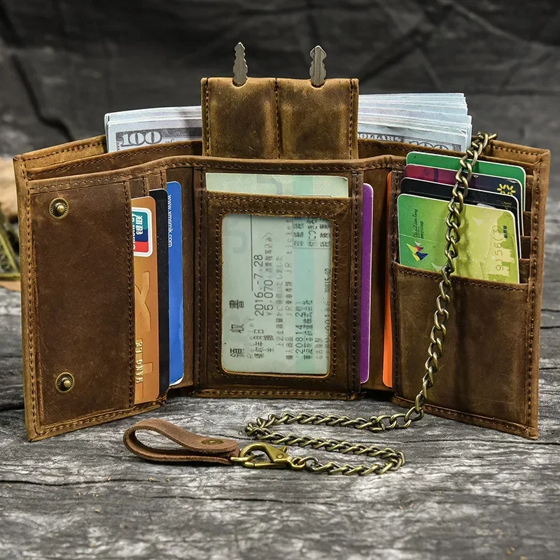 mens wallet with chain