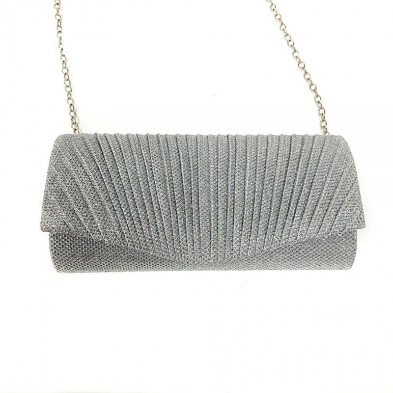 silver clutch purse